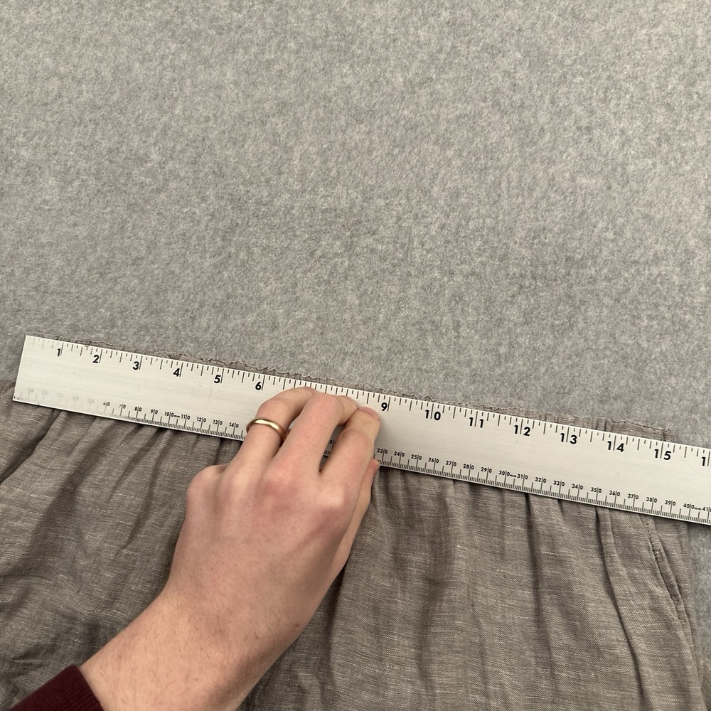 Flax Lightweight Linen Drawstring Pants in Taupe - Picture 3 of 10